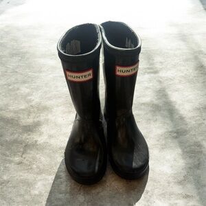Hunter Glossy Black Boots